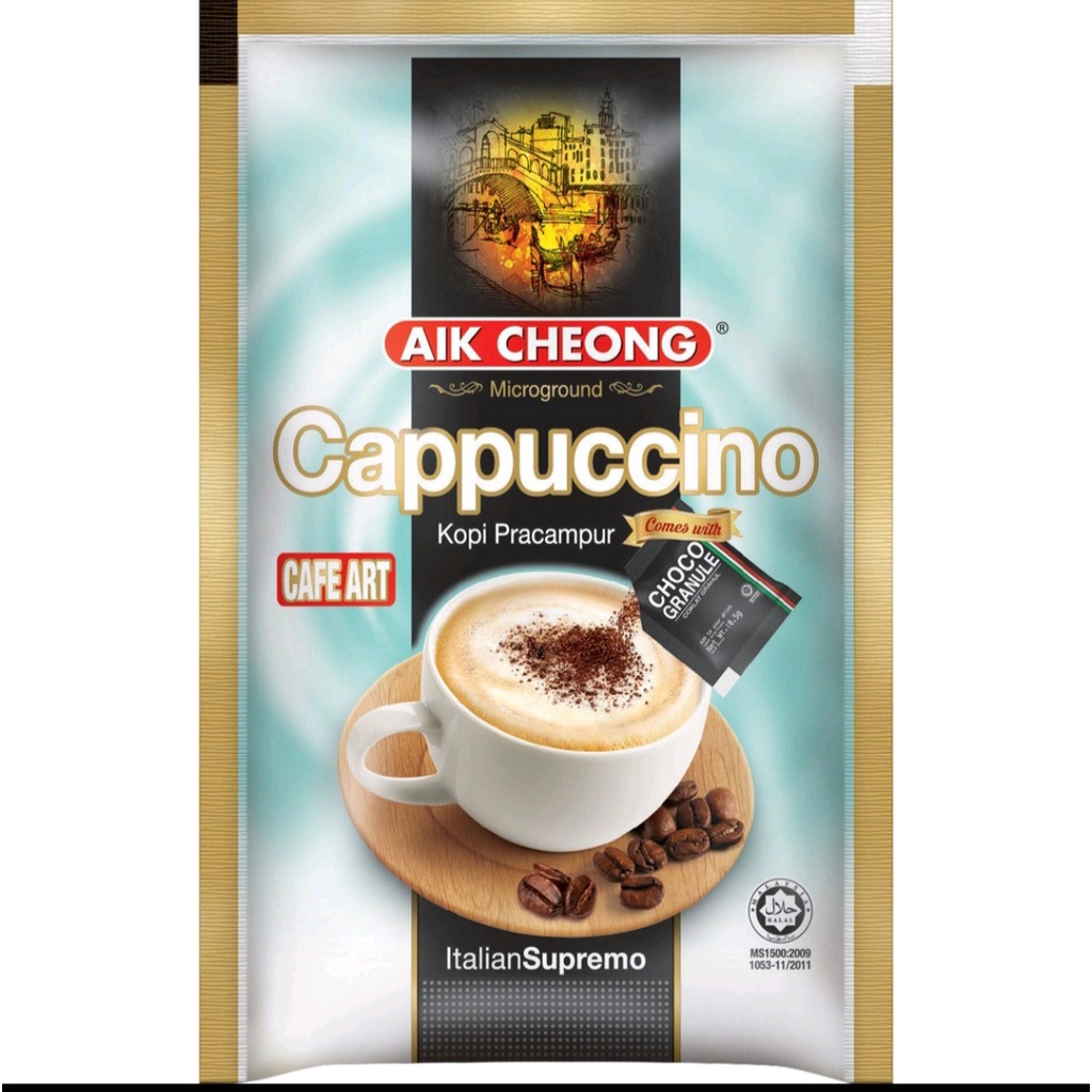 Thức uống vị Chocolate - vị Capuchino Aik Cheong Malaysia