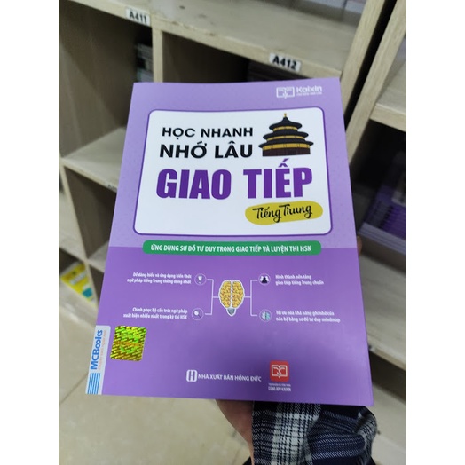 Sách - Học Nhanh Nhớ Lâu Giao Tiếp Tiếng Trung - Ứng Dụng Sơ Đồ Tư Duy Trong Giao Tiếp Và Luyện Thi HSK Tặng Kèm Bookmar