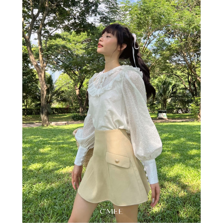 [C'MEE] Chân váy xốp có lót quần Cyan Mini Skirt