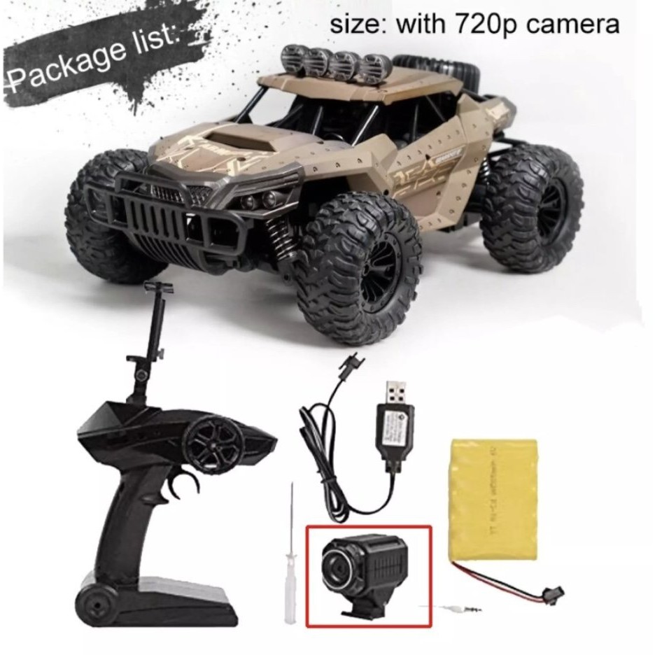 Xe điều khiển địa hình camera quay phim chụp ảnh Smartphone Wifi 720p