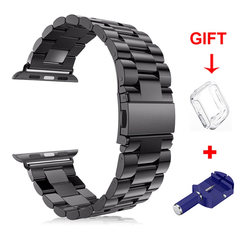 Dây Đeo Inox Cho Đồng Hồ Thông Minh iWatch Series 6 / Se / 5 / 4 / 3 / 2 / 1 44mm 42mm 40mm 38mm