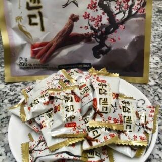 Kẹo Sâm Không Đường cành đào Hàn Quốc (200gr)