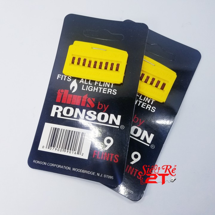 Đá đỏ Ronson vĩ 9 viên | Đá lửa Ronson