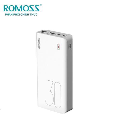 Sạc Dự Phòng Romoss Sense 8 Plus 30000mah Quick Charge 3.0 PD 18W 3 Cổng Sạc Vào - BH 1 Năm | Romoss Sense 8+