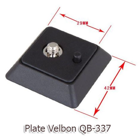 Plate - Đế gắn chân máy ảnh Velbon QB-5W, QB-3, QB-337,...