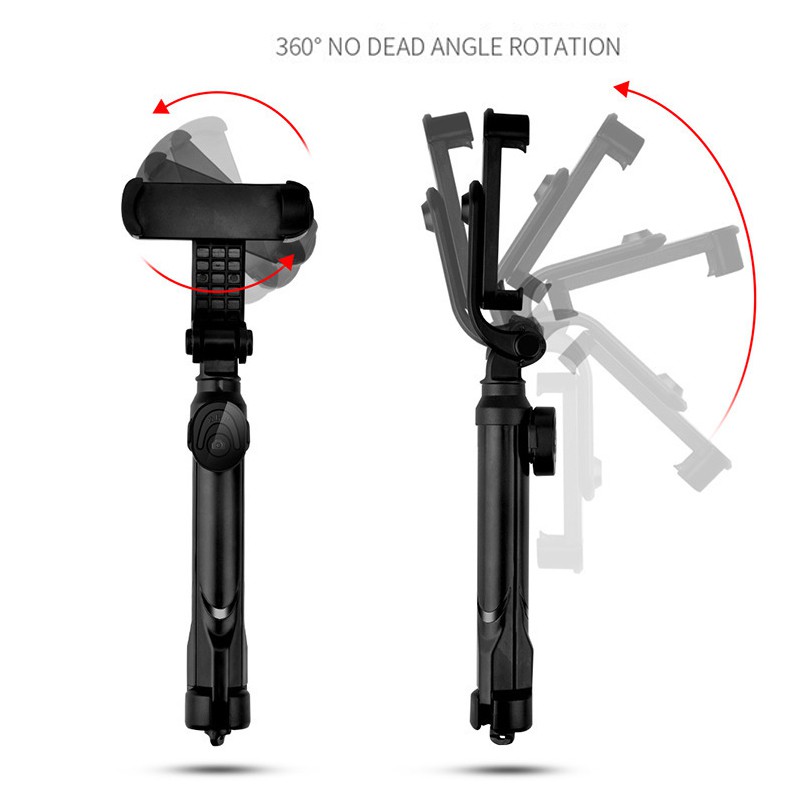 Gậy chụp hình selfie tự sướng, chân tripod XT10 kèm remote bluetooth, có trục ổn định chống rung | BigBuy360 - bigbuy360.vn