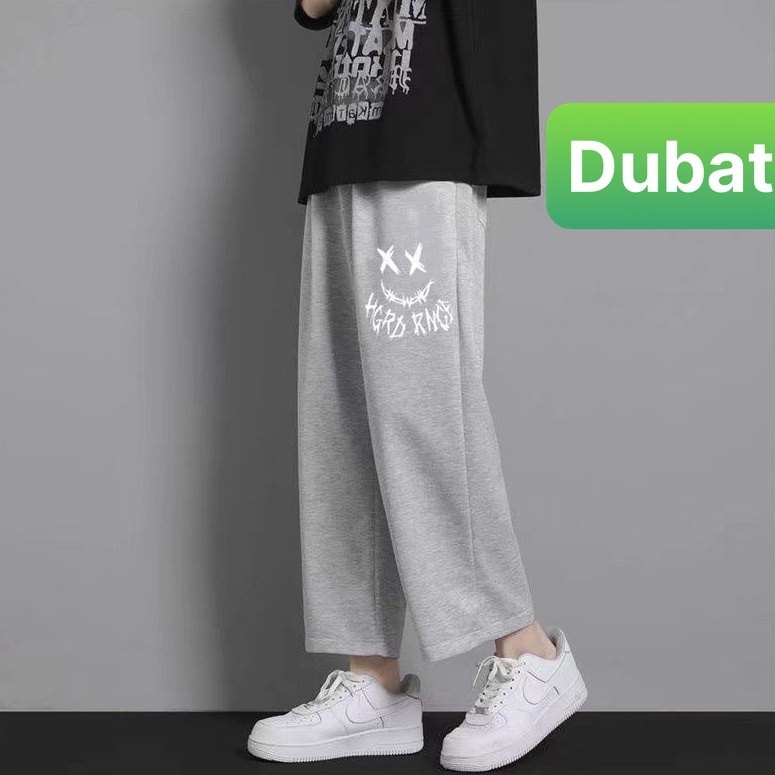 QUẦN JOGGER NAM NỮ UNISEX CHẤT NỈ DÀY DA CÁ ỐNG SUÔNG RỘNG IN HÌNH MẶT CƯỜI PHONG CÁCH SÀNH ĐIỆU NEW - DUBATI FASHION