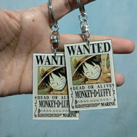 Móc Chìa Khóa Bằng Acrylic Dày Hình one piece