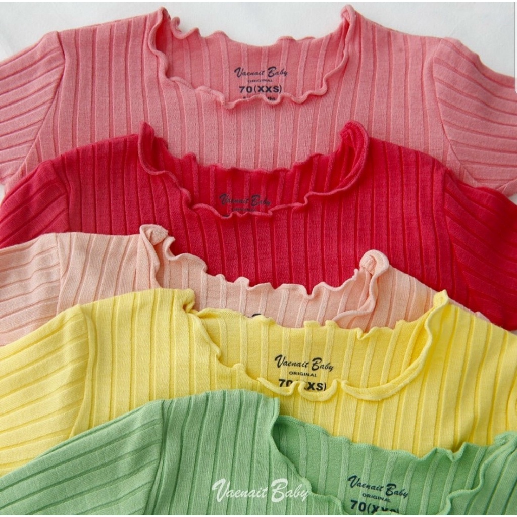 Bộ giữ nhiệt bé gái chất thun gân modal Vaenait Baby B45