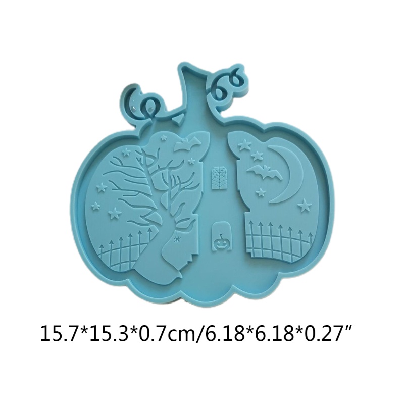San * Khuôn Silicon Hình Bí Ngô Dơi Mặt Trăng Làm Trang Sức Lễ Tạ Ơn DIY