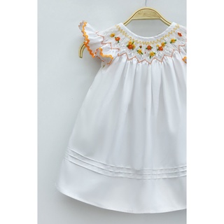 ĐẦM SMOCK CÁNH TIÊN TRẮNG