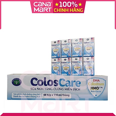 Combo 12 hộp sữa nước Nutricare ColosCare giúp bé tăng cường hệ miễn dịch, hỗ trợ tiêu hóa (110ml)