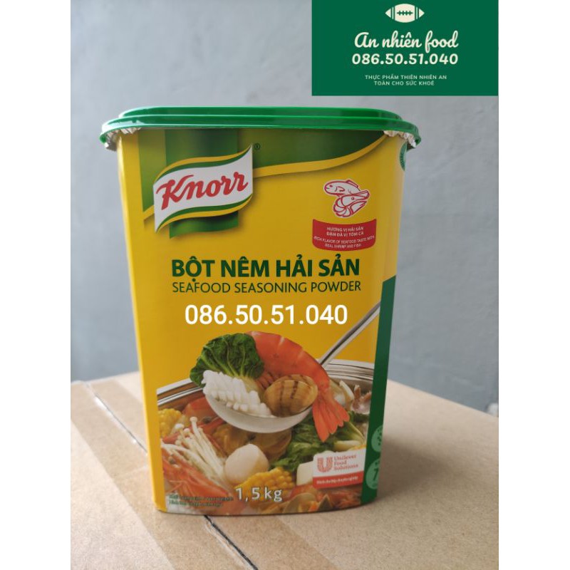 Bột Nêm Hải Sản nhãn hiệu Knorr hộp 1,5KG