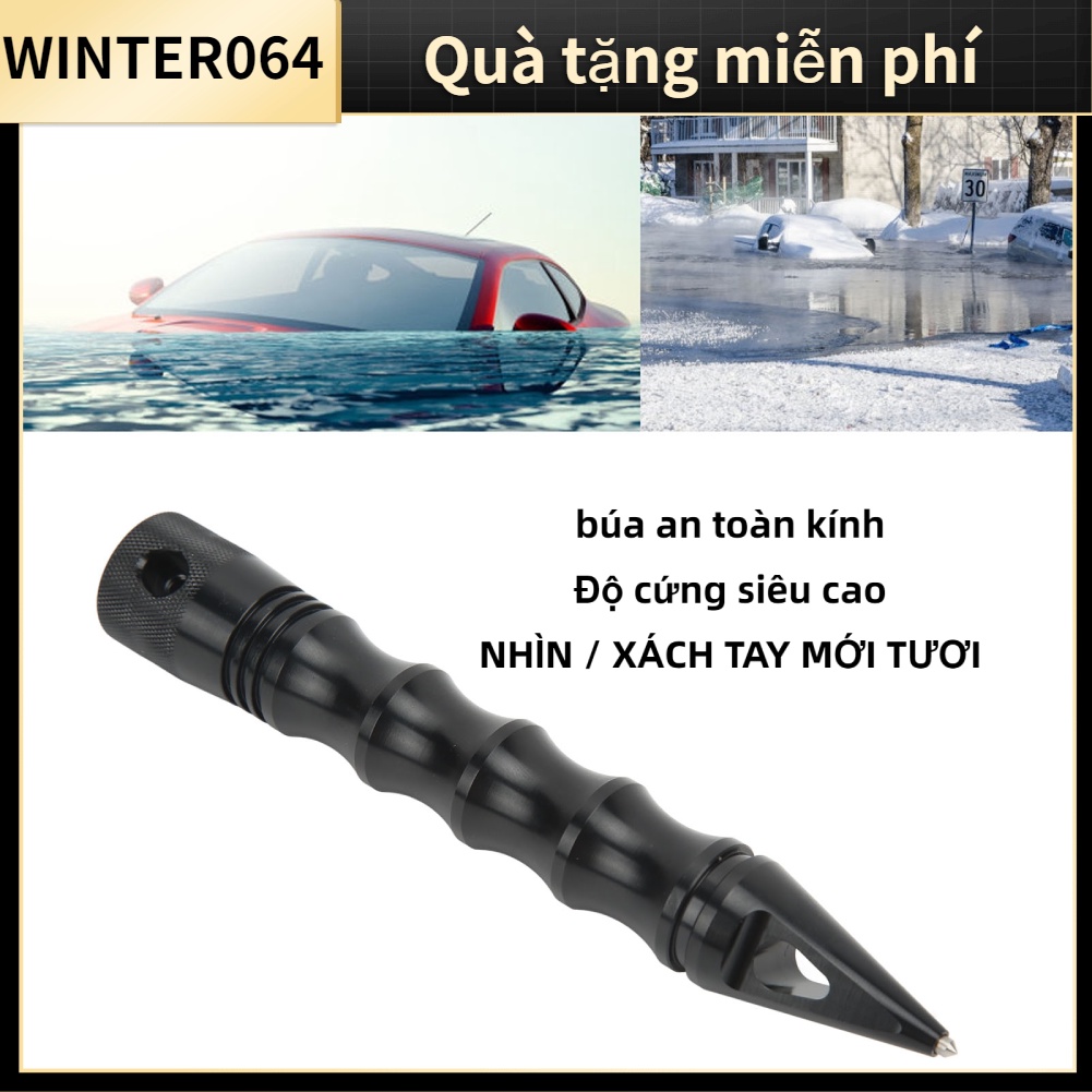 Búa an toàn phá kính cửa sổ với dây thép không gỉ Dụng cụ thoát hiểm khẩn cấp cho ô tô Winter064