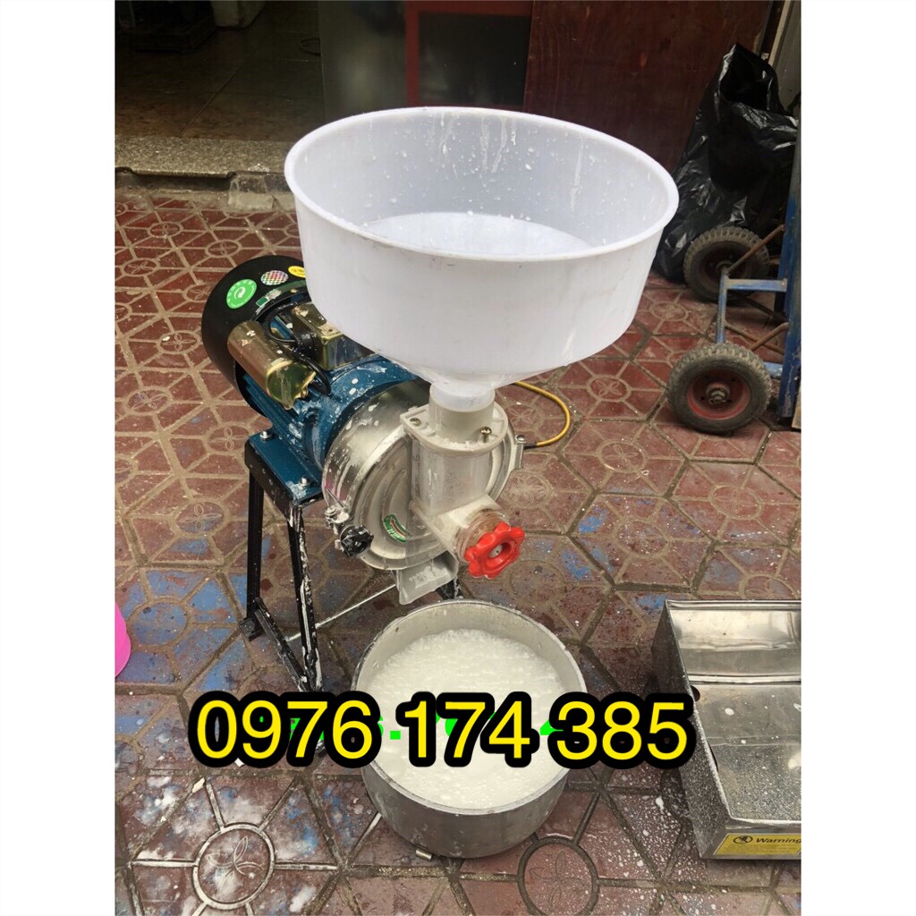 Máy xay bột gạo nước đỗ tương gạo khô bằng cối đá làm bánh cuốn, bún, phở