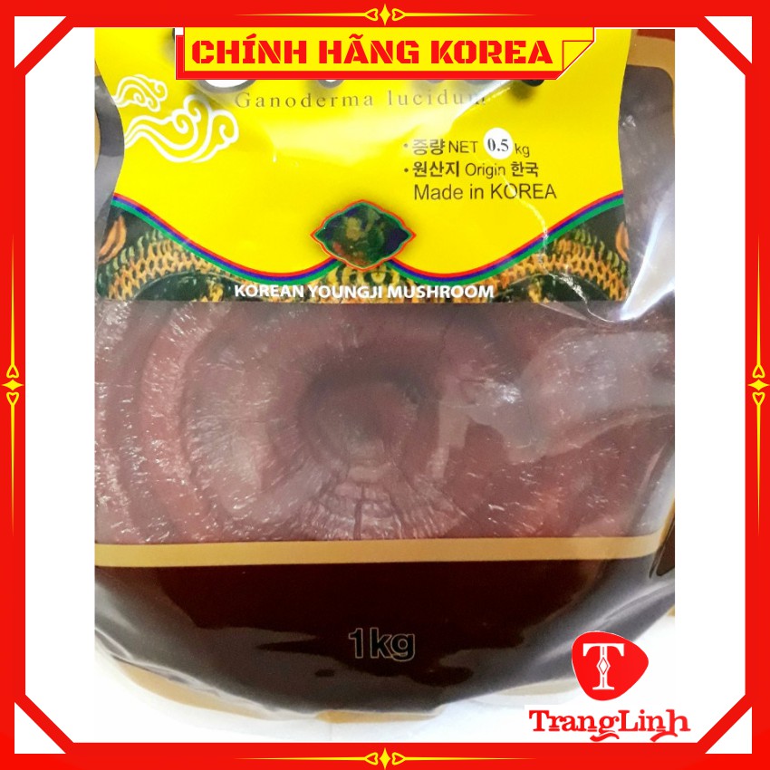 Nấm linh chi hàn quốc chính hãng - Nấm nâu đỏ 1kg giúp thải độc gan, thanh lọc cơ thể - tranglinhkorea