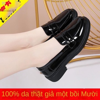 Giày đơn nữ lười gân đế mềm dày nhỏ phụ đi làm cho trung niên và cao tuổi