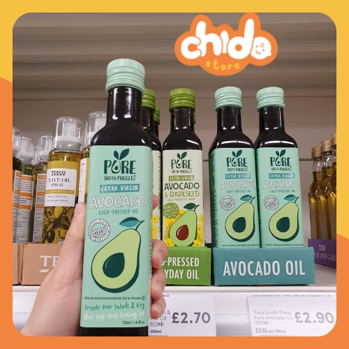 Dầu quả bơ ép lạnh UK 250ml