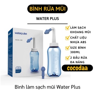 Bình rửa mũi - bình làm sạch mũi water plus 2 đầu rửa cho người lớn và trẻ em 6332