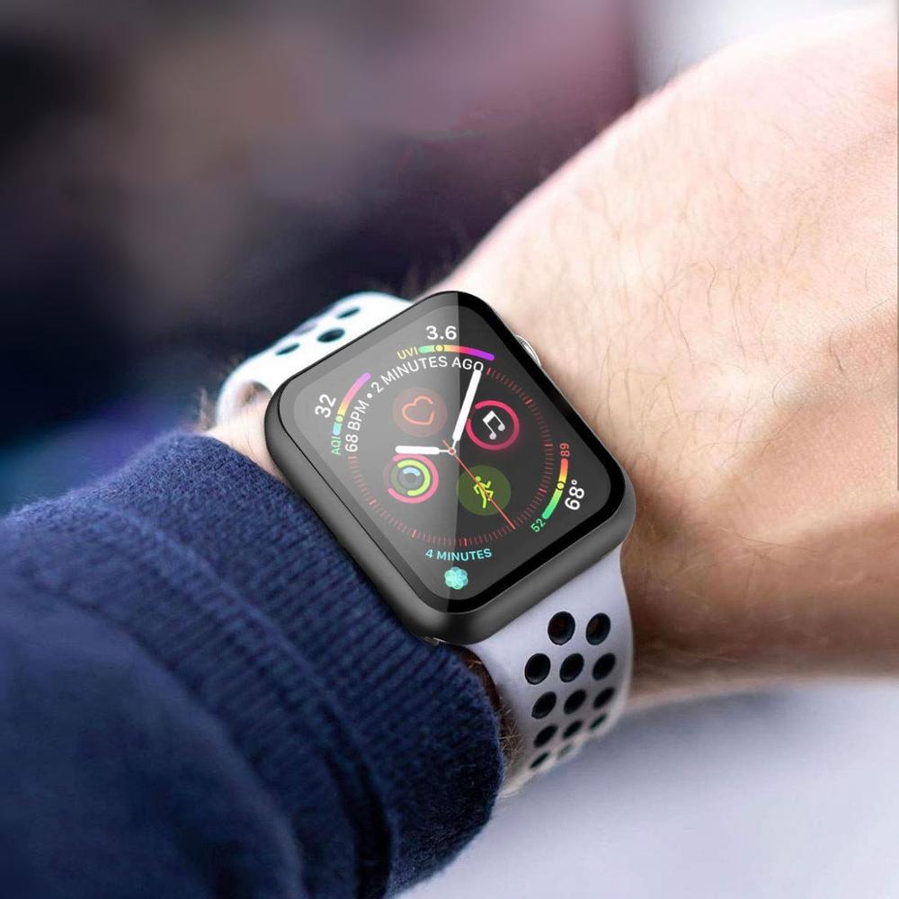Ốp Bảo Vệ + Kính Cường Lực T500 Dành Cho Apple Watch serie 6 5 4 3 SE IWatch 44mm 40mm 42mm 38mm