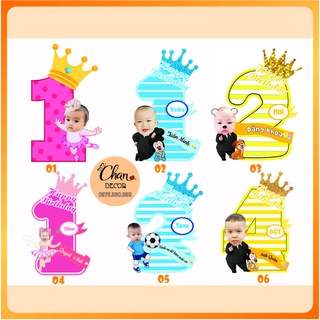 Hình chibi dựa số tuổi sinh nhật cho bé
