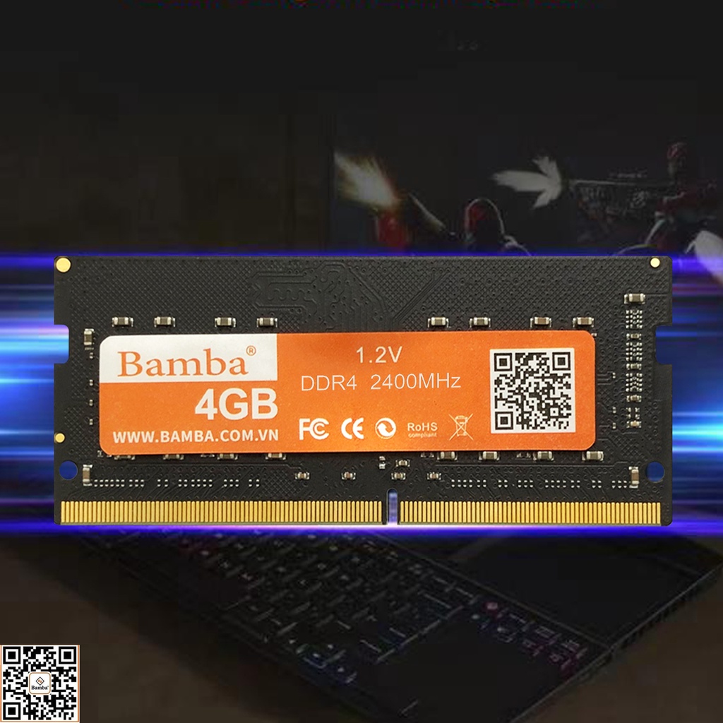 [BH 36 THÁNG] RAM LAPTOP DDR4 4GB BAMBA