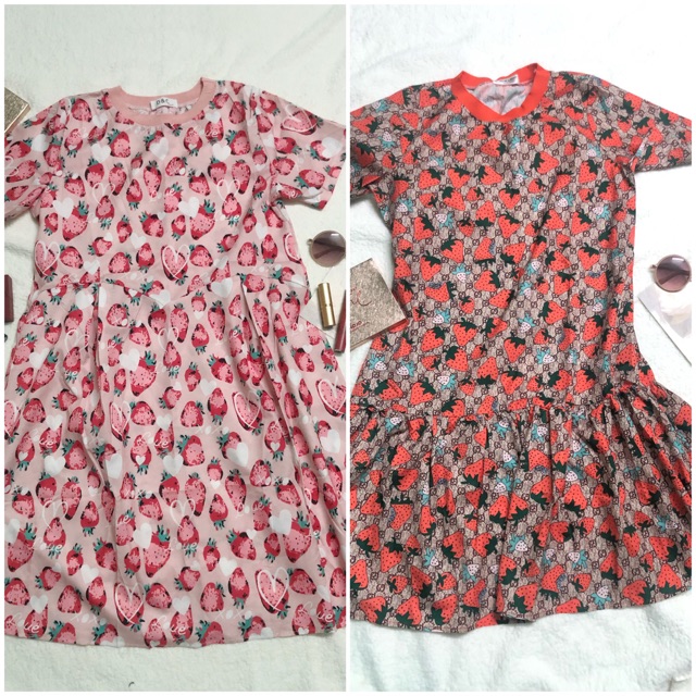 Thanh lý đầm dâu tây