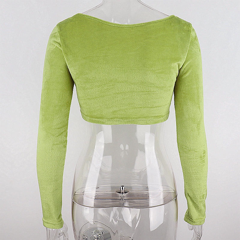 DUNEA Áo cardigan tay dài cổ chữ V phối nút thời trang quyến rũ cho nữ