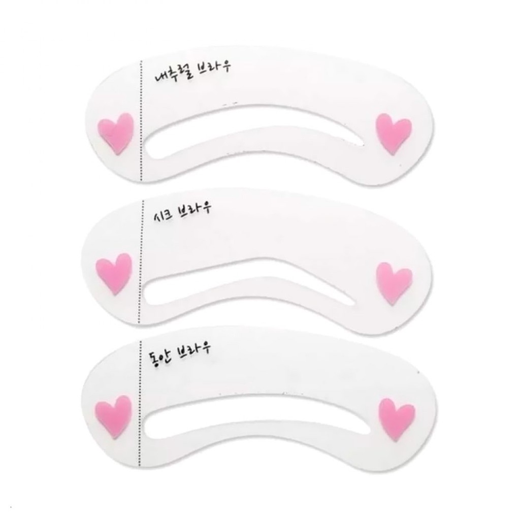 Reusable eyebrow template drawing guide card professional eyebrow template DIY makeup eyebrow beauty tool for women 3 eyebrow shapes
