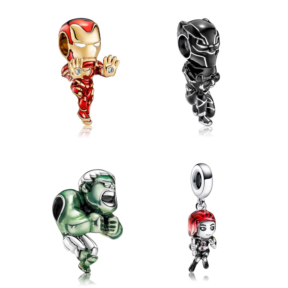 Mặt Dây Chuyền / Vòng Tay / Móc Khóa Thủ Công Hình Anh Hùng Marvel Thời Trang DIY