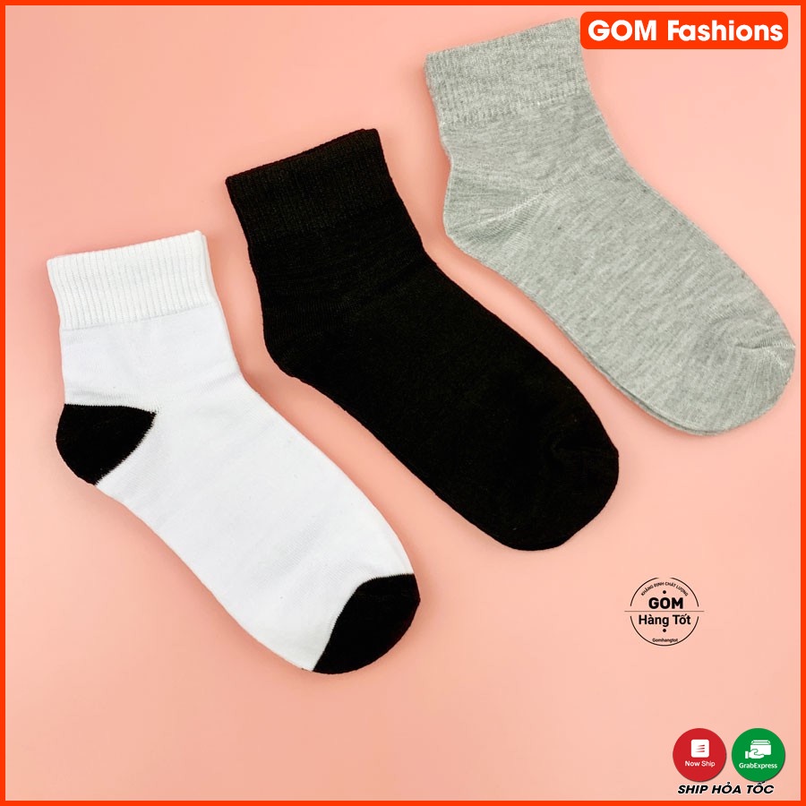 Tất Cổ Cao Trơn, Vớ Cổ Cao Nam Nữ Chất Liệu Cotton thoáng mát,êm chân TAT-TRONCAO-VNXK