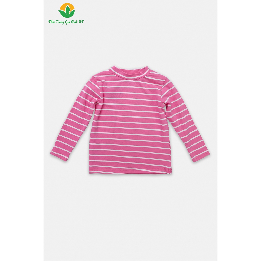 Áo dệt kim dài tay cho bé Việt Thắng, chất liệu cotton, cổ 3 phân kẻ - A67.2202