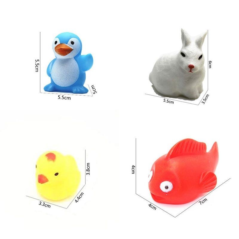 Set 13 đồ chơi phòng tắm kiểu động vật đáng yêu dành cho bé