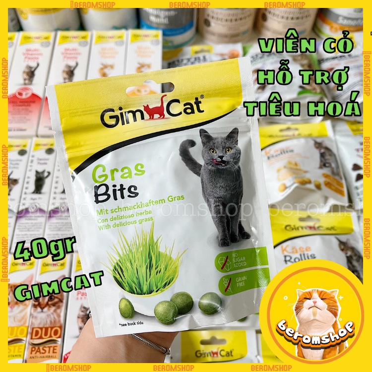 VIÊN CỎ GRASBITS GIMCAT HỖ TRỢ TIÊU HÓA CHO MÈO NHẬP ĐỨC CỰC RẺ