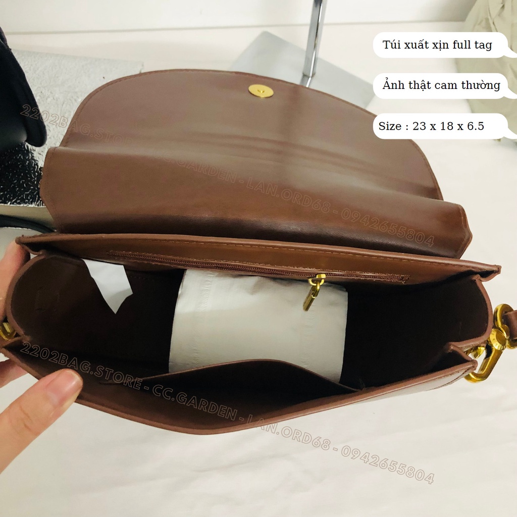 Túi đeo chéo CNK bán nguyệt da trơn size M lớn chất lượng thời thượng like auth 1:1. ảnh video thật