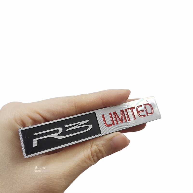 1 x Miếng Dán Logo Chữ LIMITED R3 Bằng Kim Loại Trang Trí Cho Xe Hơi