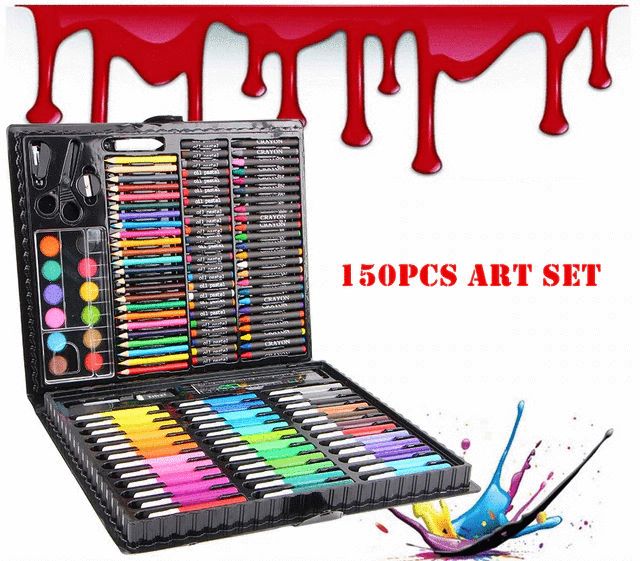 Bộ hộp màu 150 chi tiết cho bé tô vẽ thỏa thích