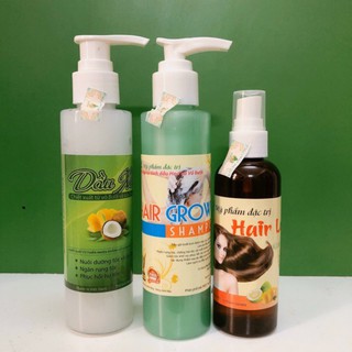 Bộ 3  tóc mọc nhanh dài ... mới vip
