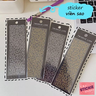 [XẢ KHO CỰC RẺ] Sticker Viền Sao Tim Trang Trí Toploader - Hình Dán Toploader