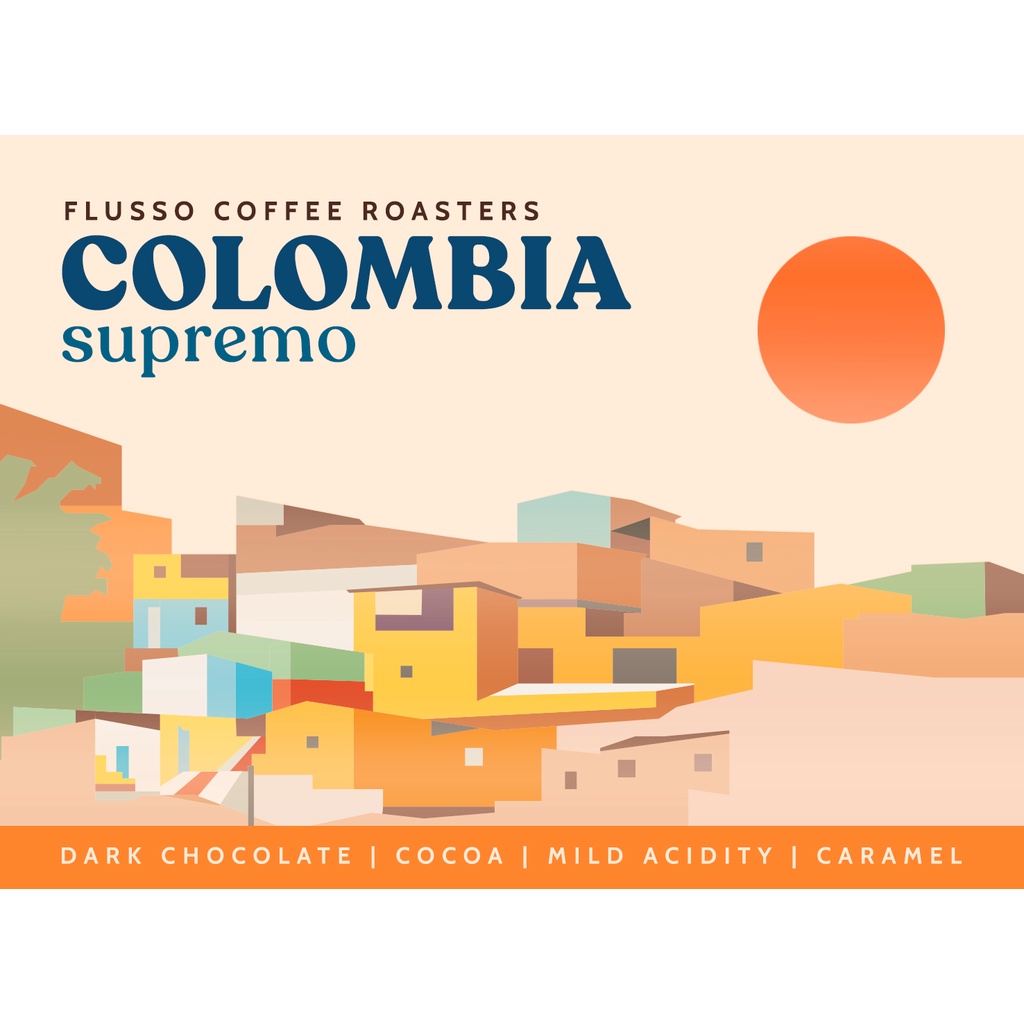 Cà phê Flusso Espresso Colombia Supremo