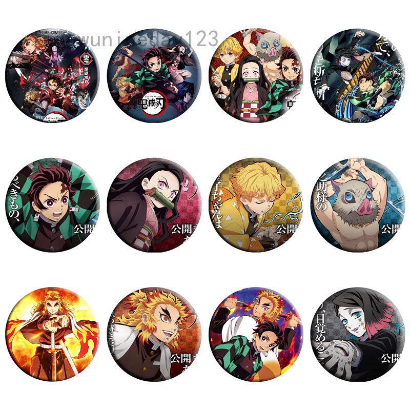 Huy Hiệu Cài Áo Trang Trí Hình Anime Nhật Bản Amatsu No Yaiba Nezuko Icons Pins Brh5845