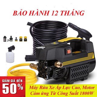 Máy rửa xe 2500W, Máy rửa xe đa năng áp lực cao - Bảo hành 6 tháng trên toàn quốc