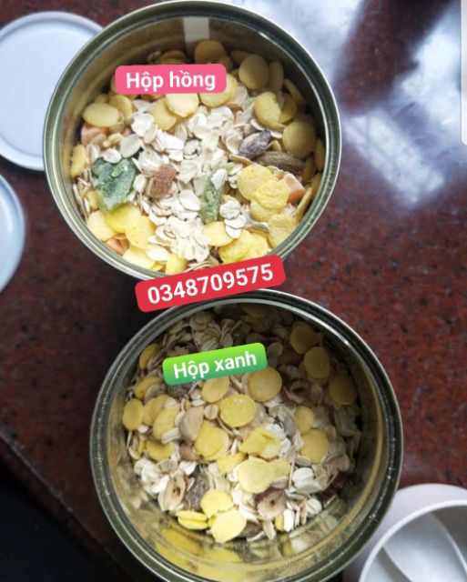 [Sẵn] Ngũ cốc yến mạch mix hạt và hoa quả 500g