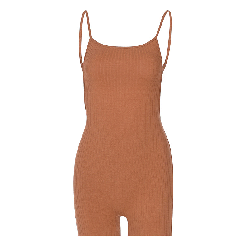 DUNEA Jumpsuit hở lưng không tay thời trang đường phố cho nữ