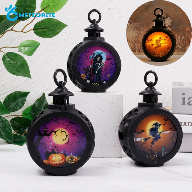 Đèn LED Hình Nến / Đầu Lâu Phù Thủy / Đầu Lâu Nhỏ Bằng Nhựa Trang Trí Halloween