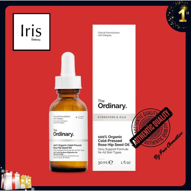 Serum 100% Organic Cold-Pressed Rose Hip Seed Oil của The Ordinary (@Iris)