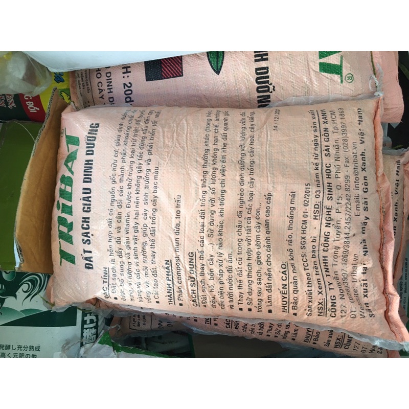 1kgđất sạch TRIBAT trồng rau các loại , trồng mai và các loại cây trồng