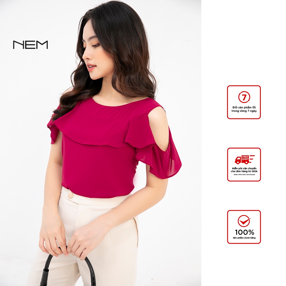 Áo Sơ mi thiết kế cao cấp NEM vai cut - out gợi cảm SM50322 - HÀNG MỚI VỀ