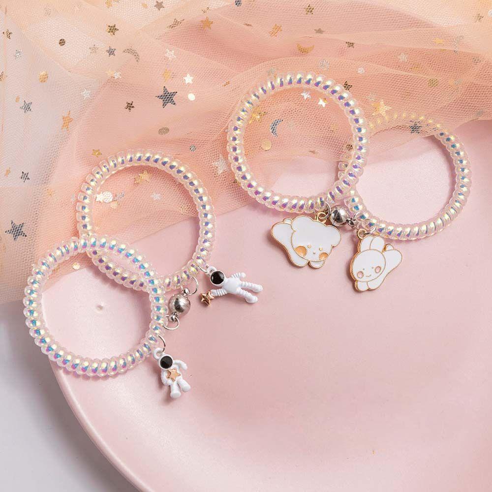 EXPEN Vòng Tay Nam Châm Dây Cao Su Mặt Hình Phi Hành Gia Cho Bạn Trai