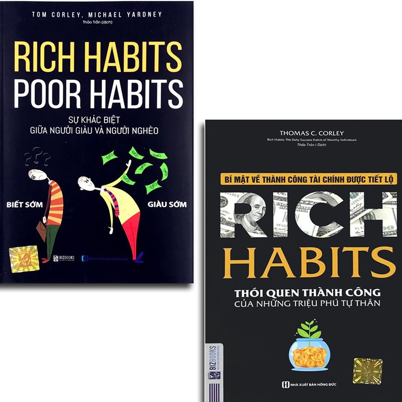 Sách - Combo Rich Habits Thói quen người thành và Rich Habits  + Poor Habits Sự khác biệt giữa người giàu và người nghèo